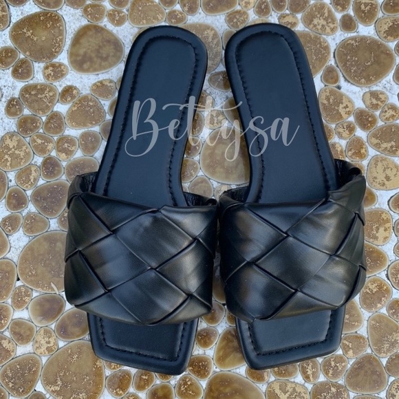 Mustard Faux Suede Sandals - Picture 4 of 4